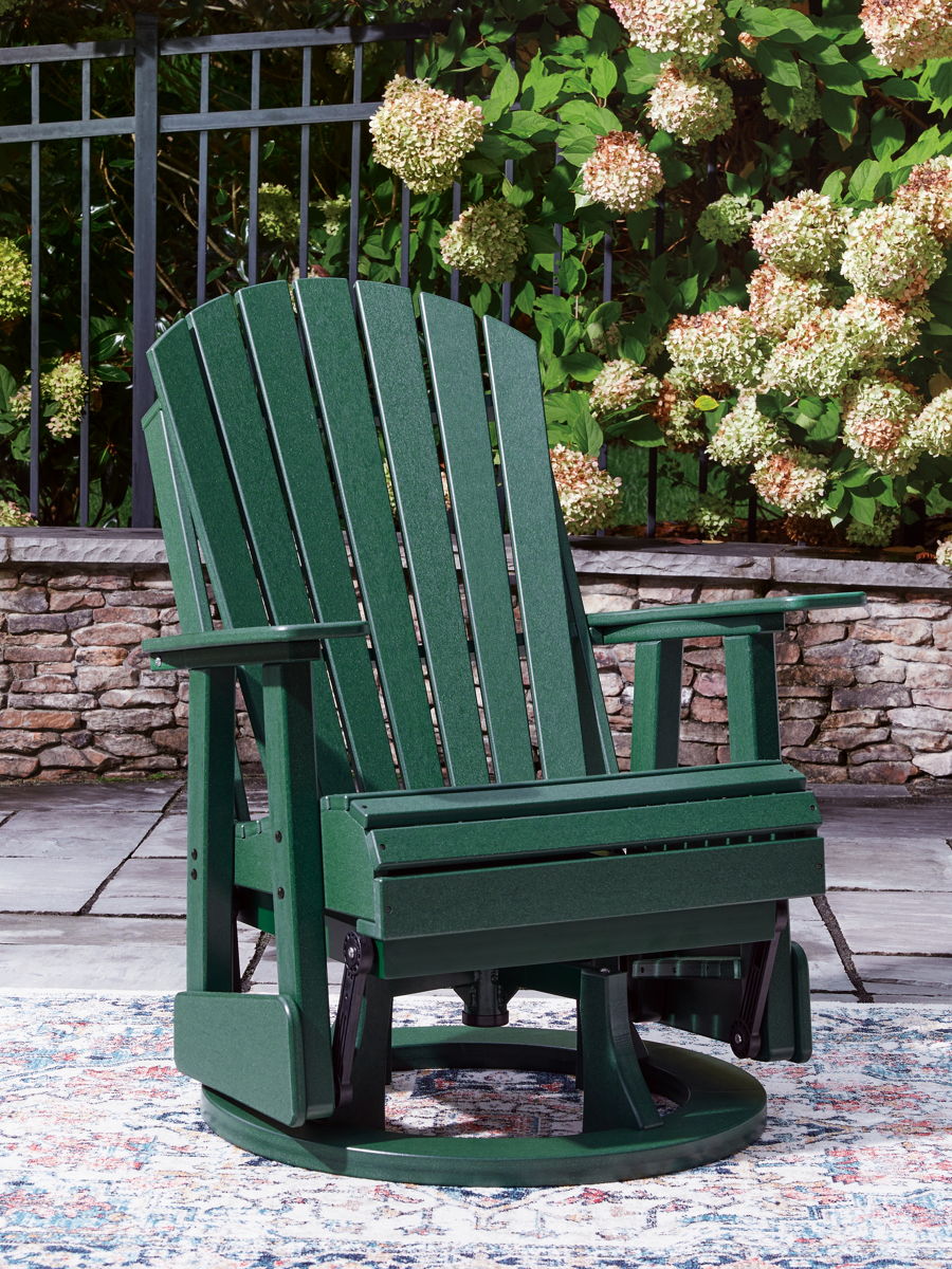 Shell Beach - Swivel Glider Chair - Green - Image 5
