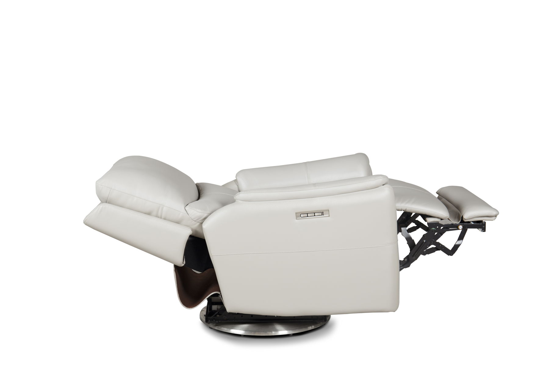 Salem - Swivel Recliner With Power Recline, Power Headrest, Power Lumbar, Layflat, 3" Footrest Extension - Image 7