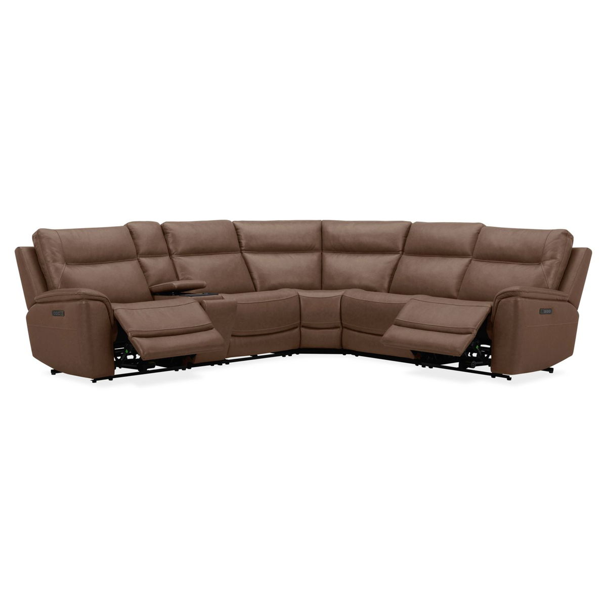 Collins - 6 Piece Sectional - York Chestnut - Image 9
