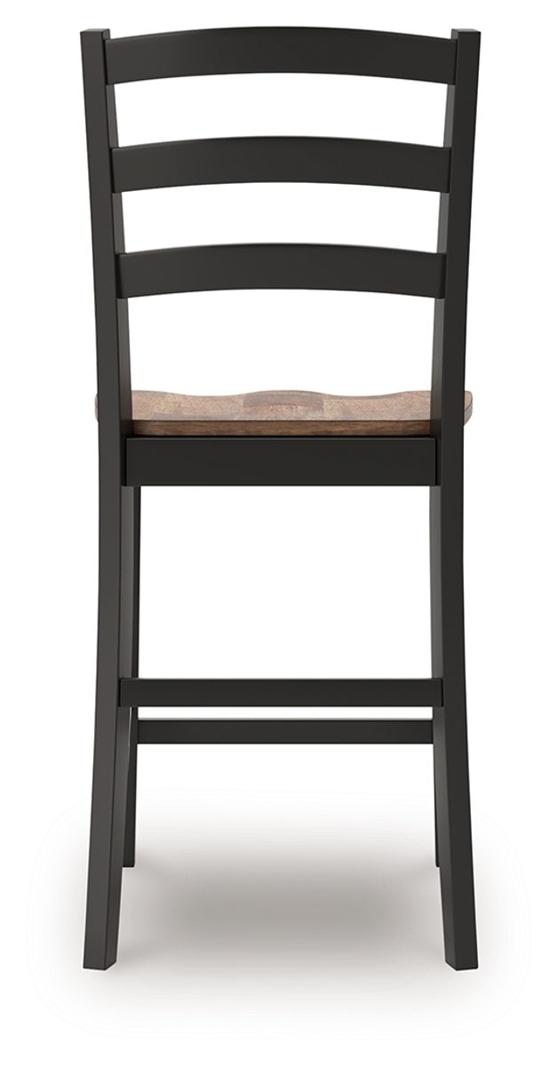 Wildenauer - Barstool (Set of 2) - Brown / Black - Image 2