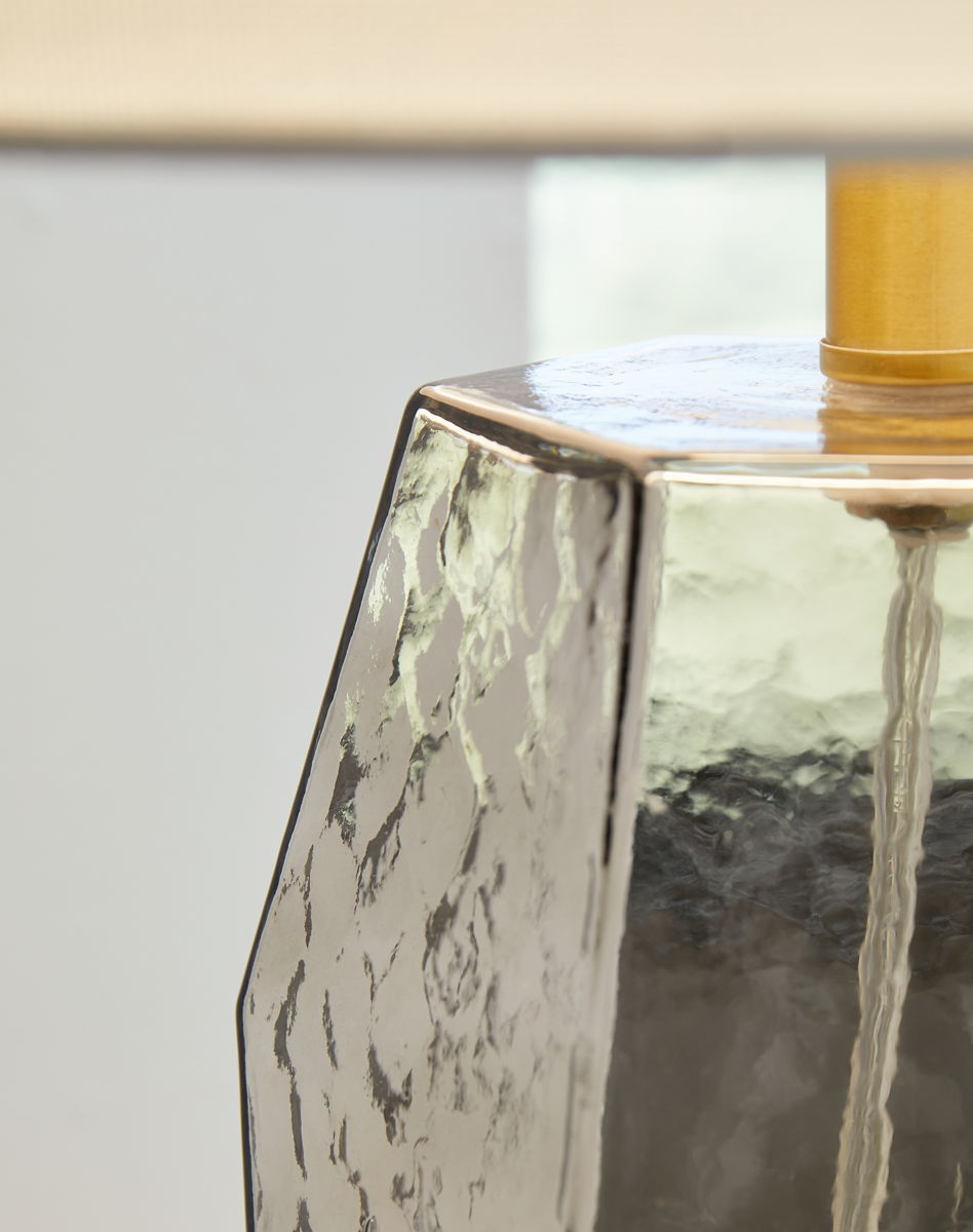 Taylow - Glass Table Lamp - Gray - Image 3