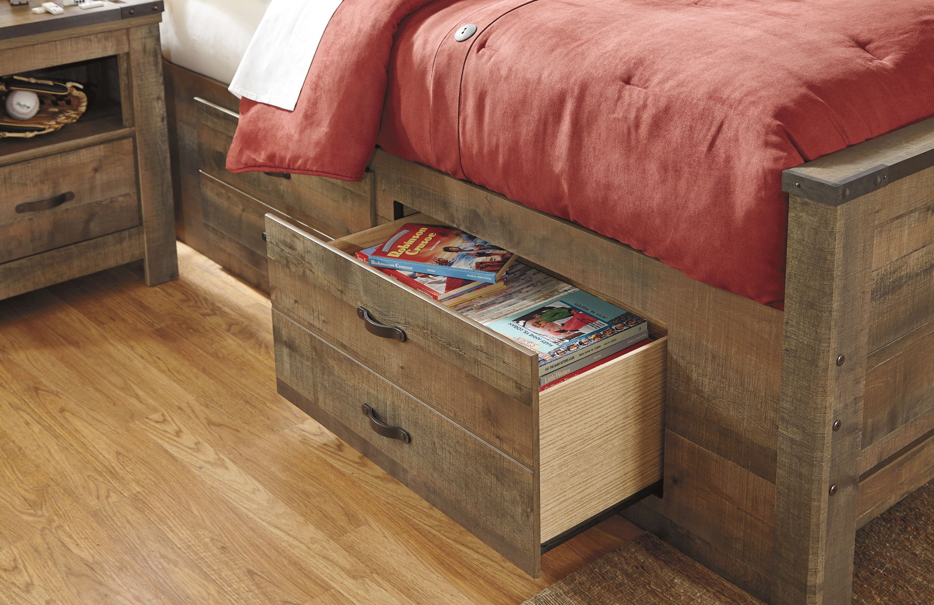 Trinell - Bookcase Bed With Storage - Image 2