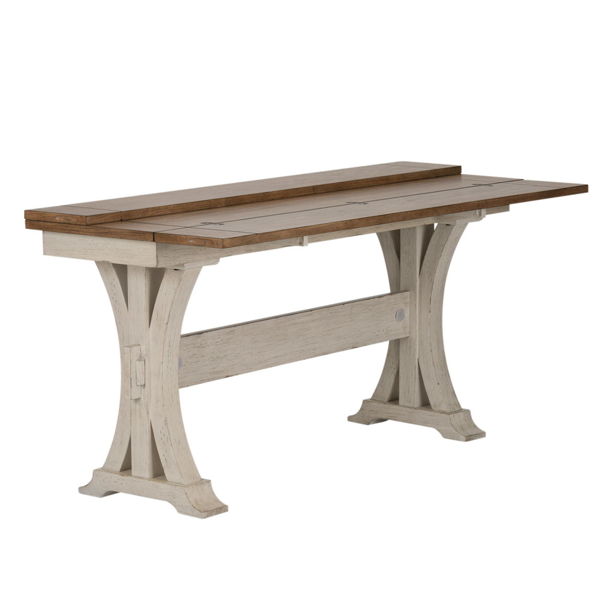 Farmhouse Reimagined - Flip Lid Sofa Table - White - Image 7