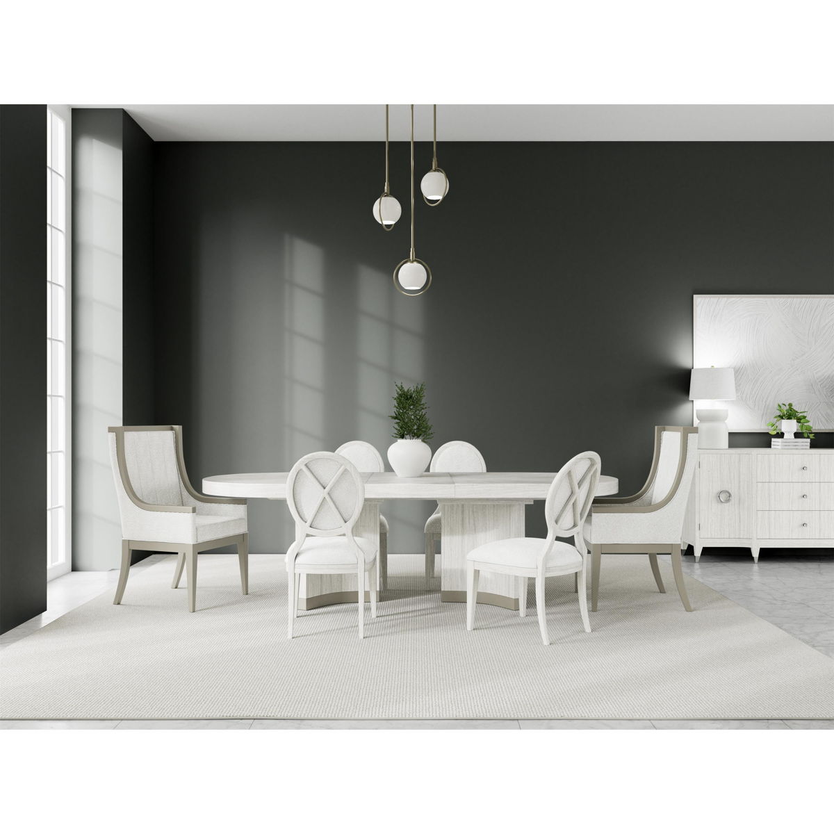 Hepburn - Upholstered Host Chair (Set of 2) - White - Image 4