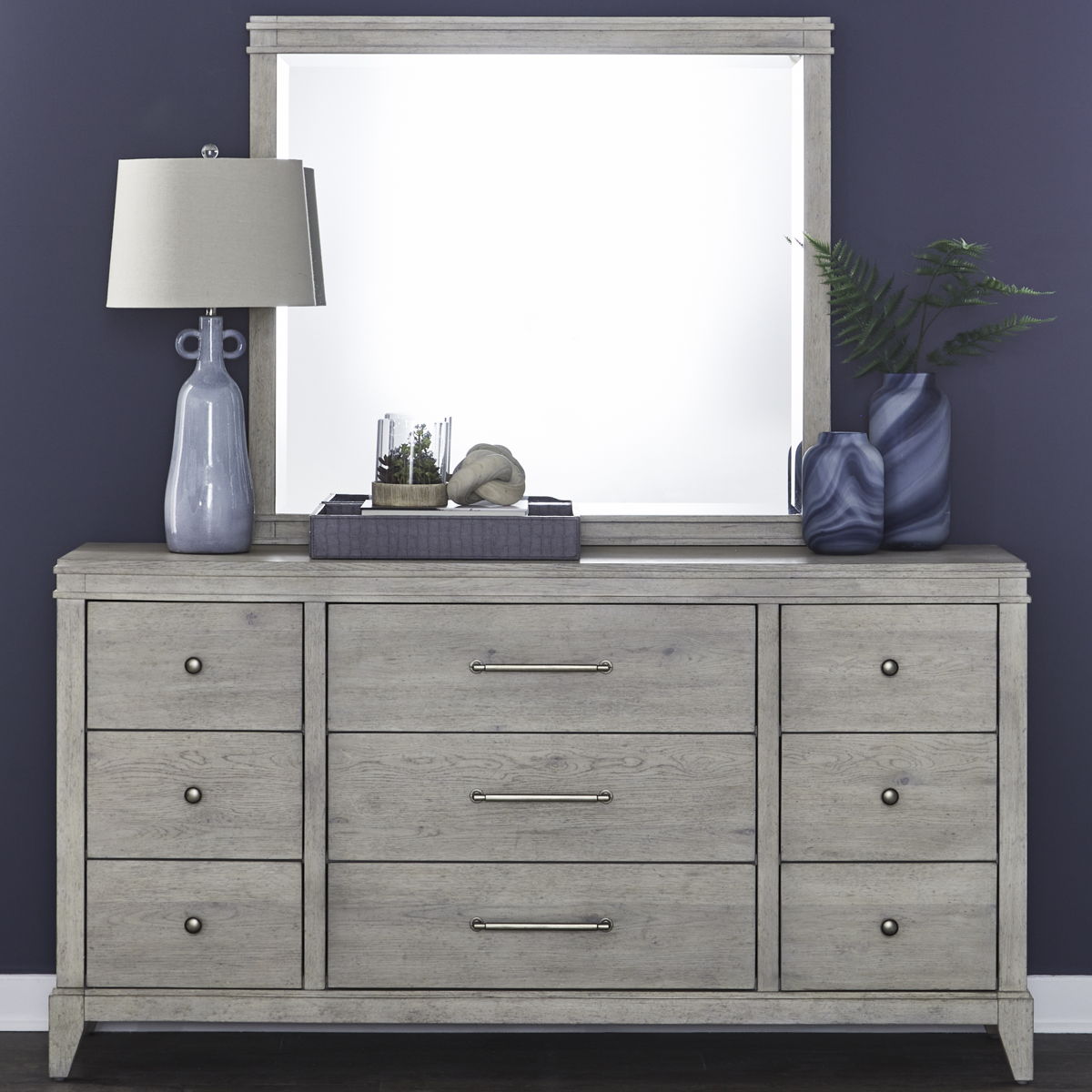New Haven - Dresser & Mirror - White