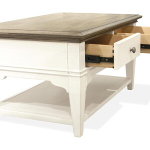 Myra - Small Leg Coffee Table - Natural / Paperwhite