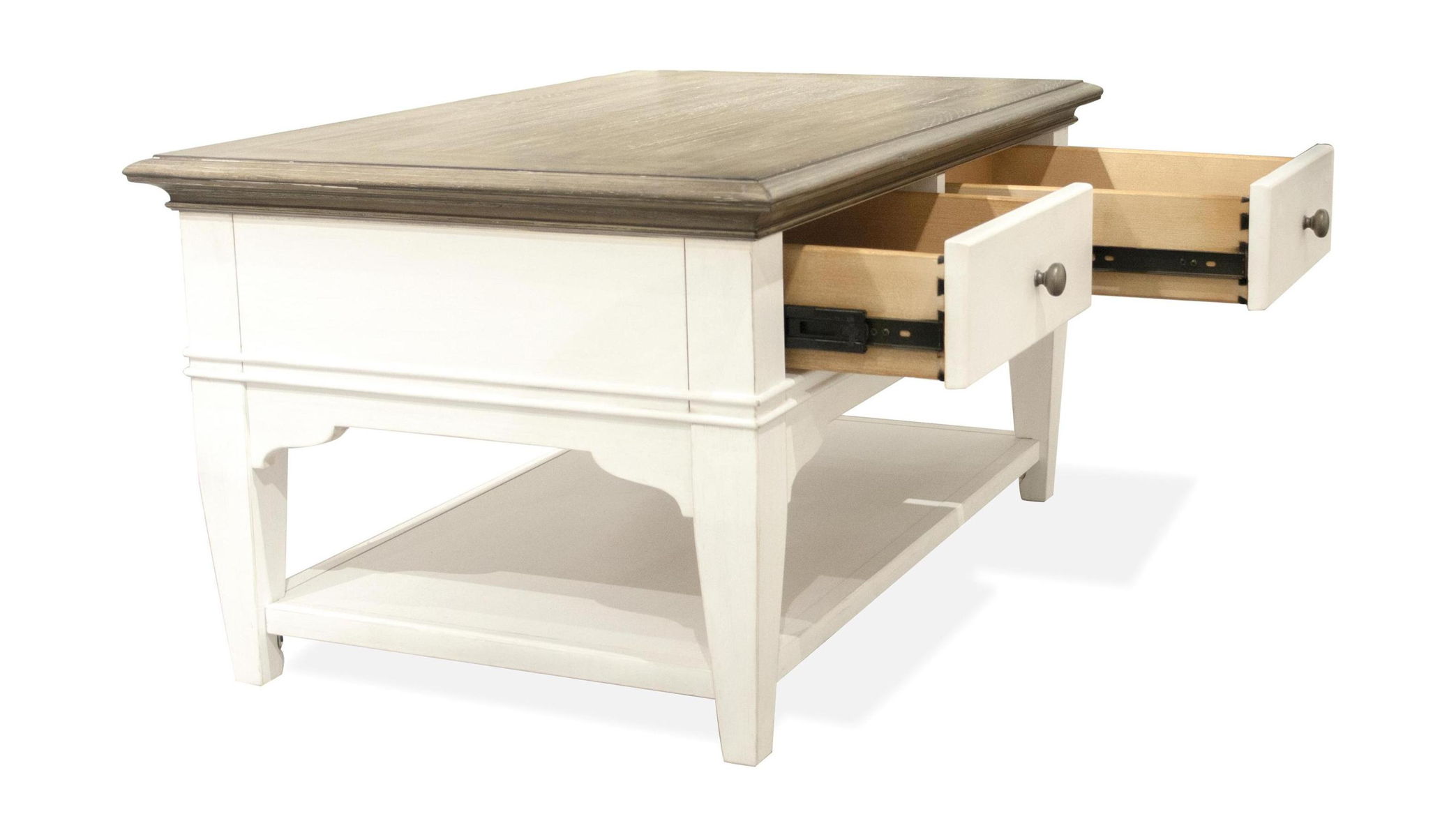 Myra - Small Leg Coffee Table - Natural / Paperwhite