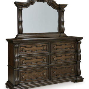 Maylee - Dresser And Mirror - Dark Brown