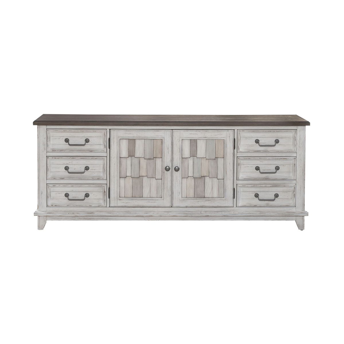 River Place - 75" Entertainment Console - White - Image 6
