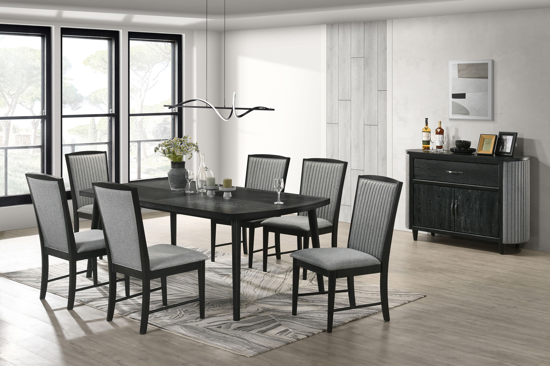 Skyline - Dining Side Chair (Set of 2) - Onyx - Image 3