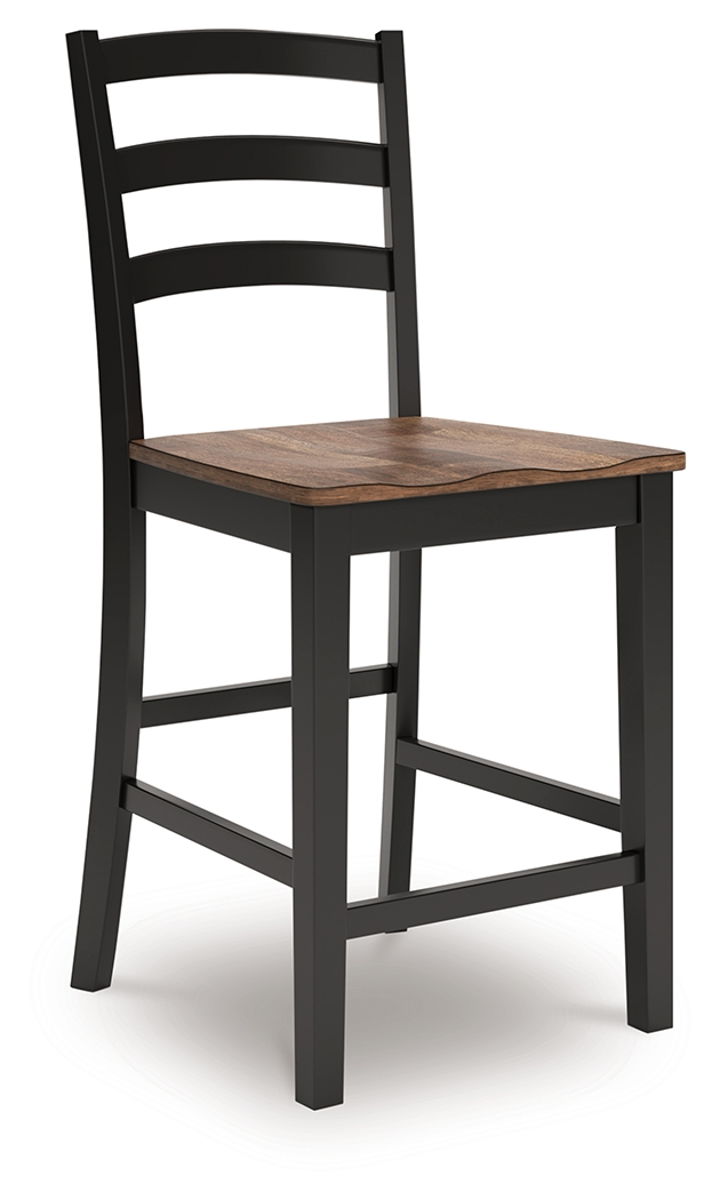 Wildenauer - Barstool (Set of 2) - Brown / Black - Image 9