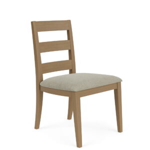 Davie - Side Chair With Upholstered Seat (Set of 2) - Light Brown