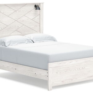 Gerridan - Panel Bed With Sconces