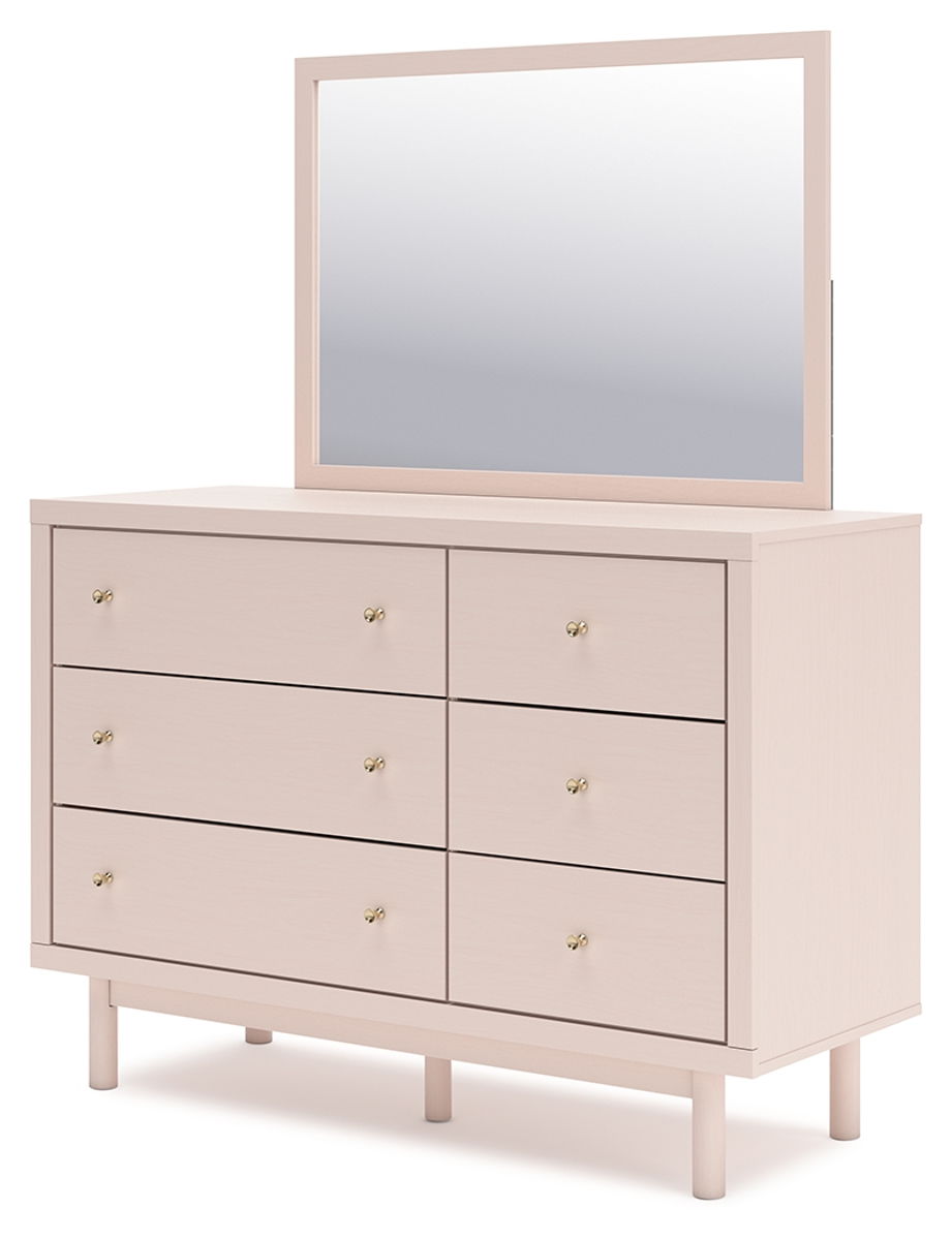 Wistenpine - Dresser And Mirror - Blush - Image 7