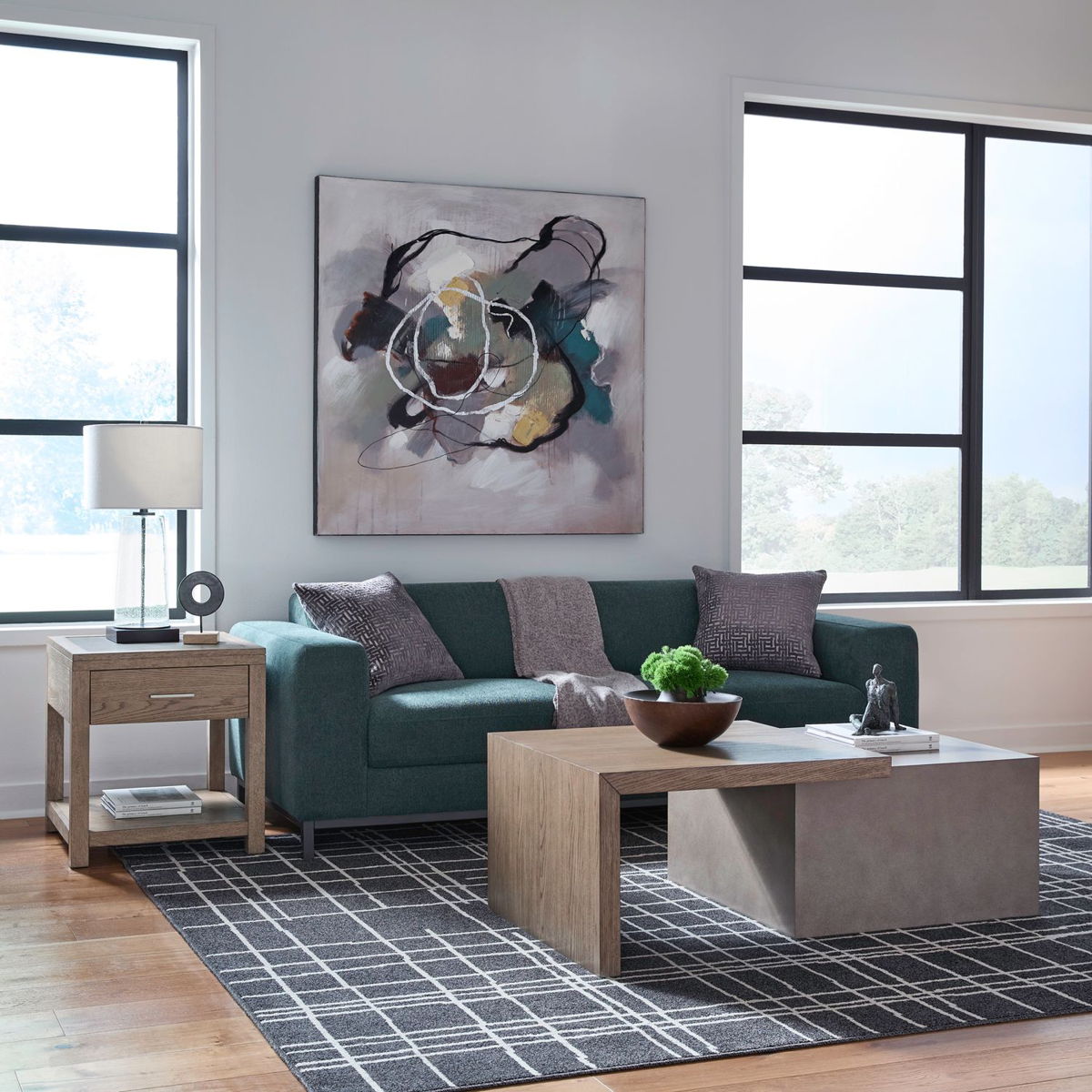 Corso - 3 Piece Set - Natural & Concrete