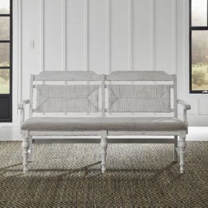River Place - Panel Back Bench (RTA) - White