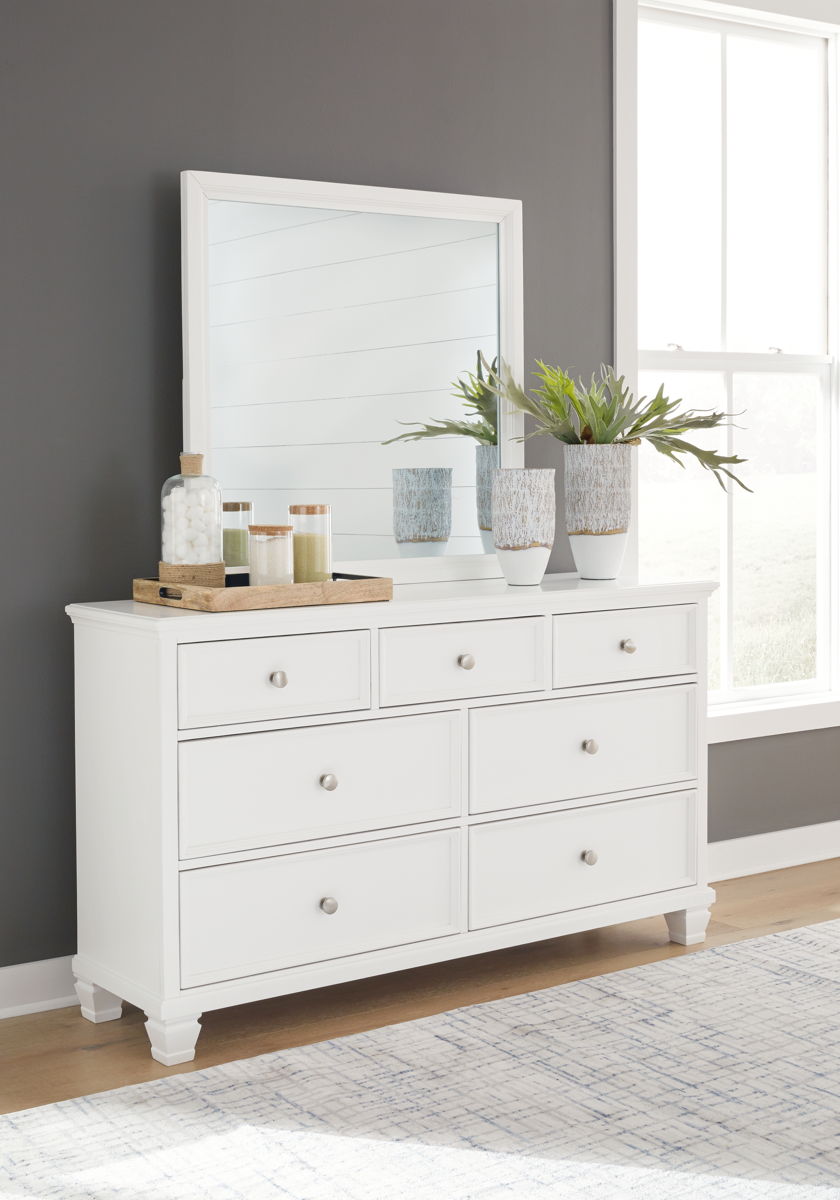 Fortman - Dresser And Mirror - White - Image 9