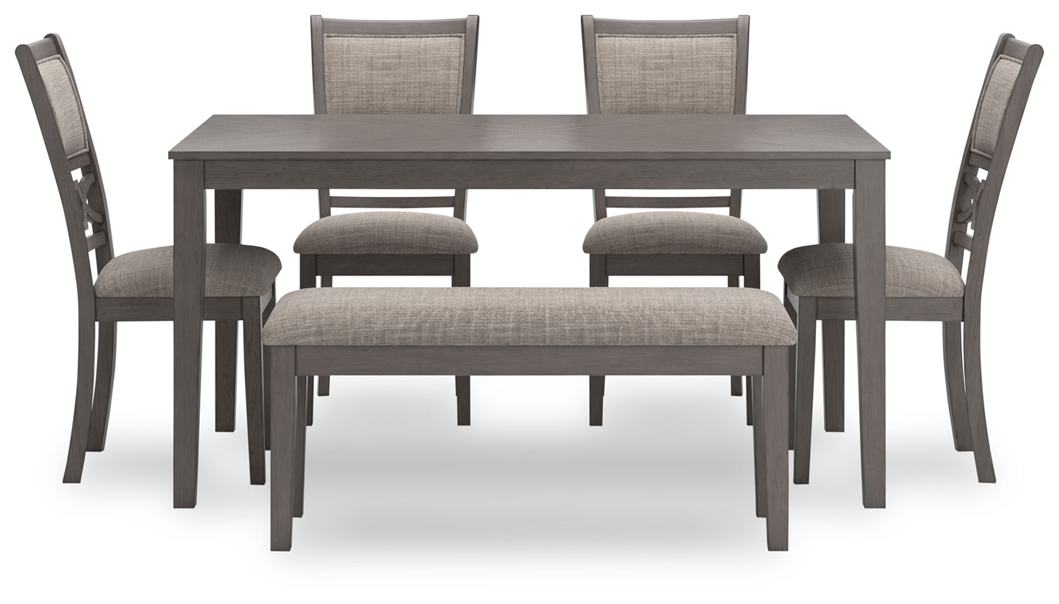 Wrenning - Dining Room Table Set (Set of 6) - Gray - Image 2