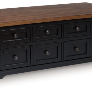 Wildenauer - Lift Top Cocktail Table - Brown / Black