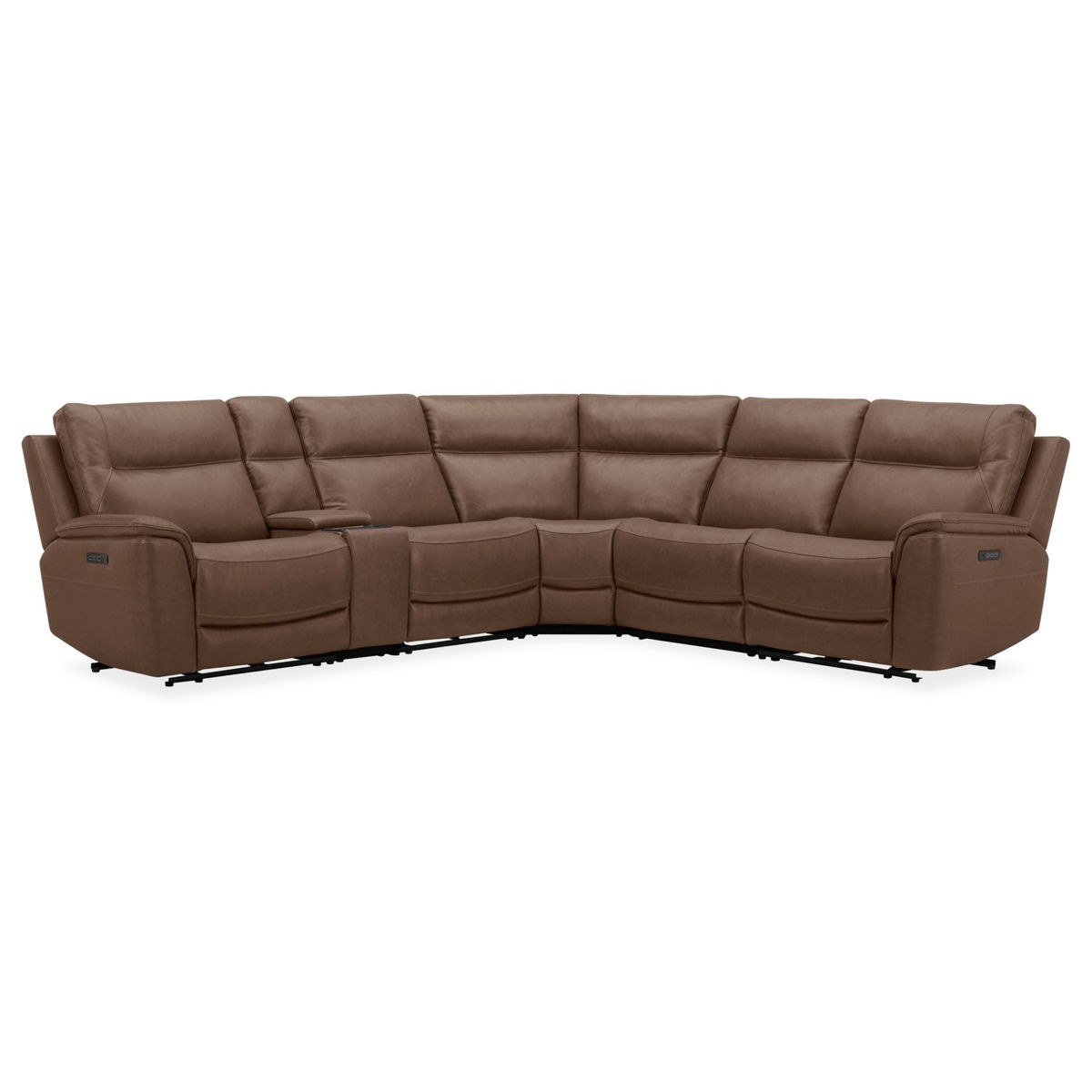Collins - 6 Piece Sectional - York Chestnut - Image 4