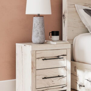 Lawroy - Two Drawer Night Stand - Light Natural