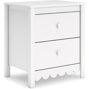 Hallityn - Two Drawer Night Stand - White