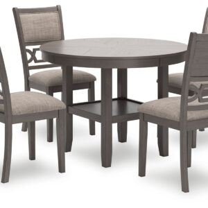 Wrenning - Dining Room Table Set (Set of 5) - Gray