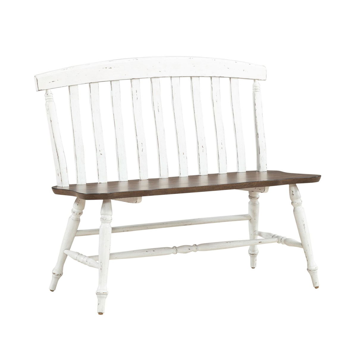 Al Fresco - Slat Back Bench (RTA) - White - Image 2