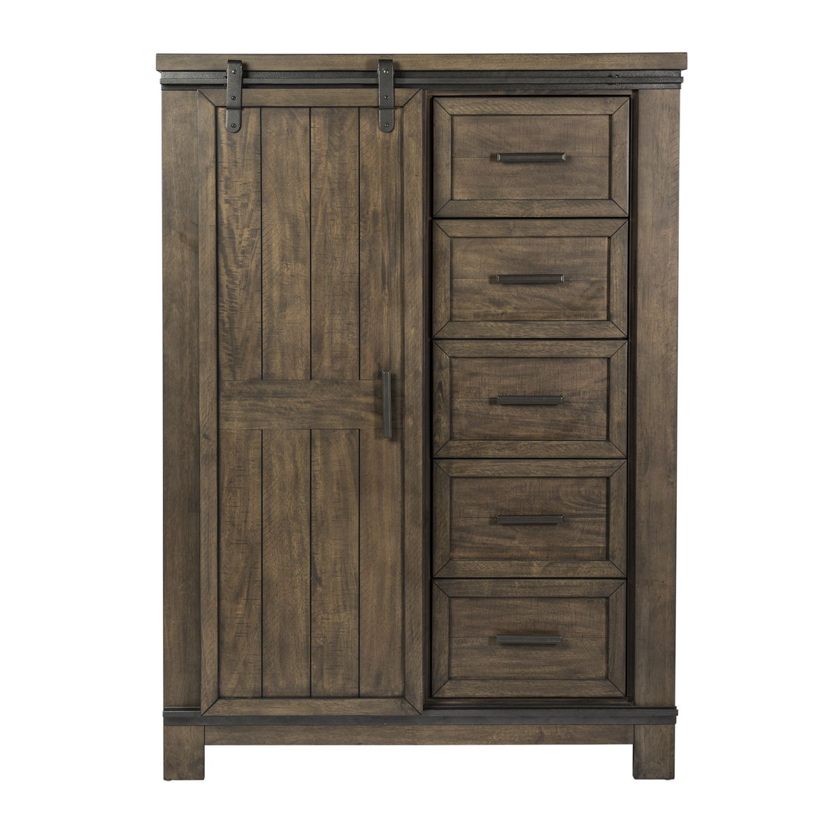 Thornwood Hills - Sliding Door Chest - Rock Beaten Brown - Image 3