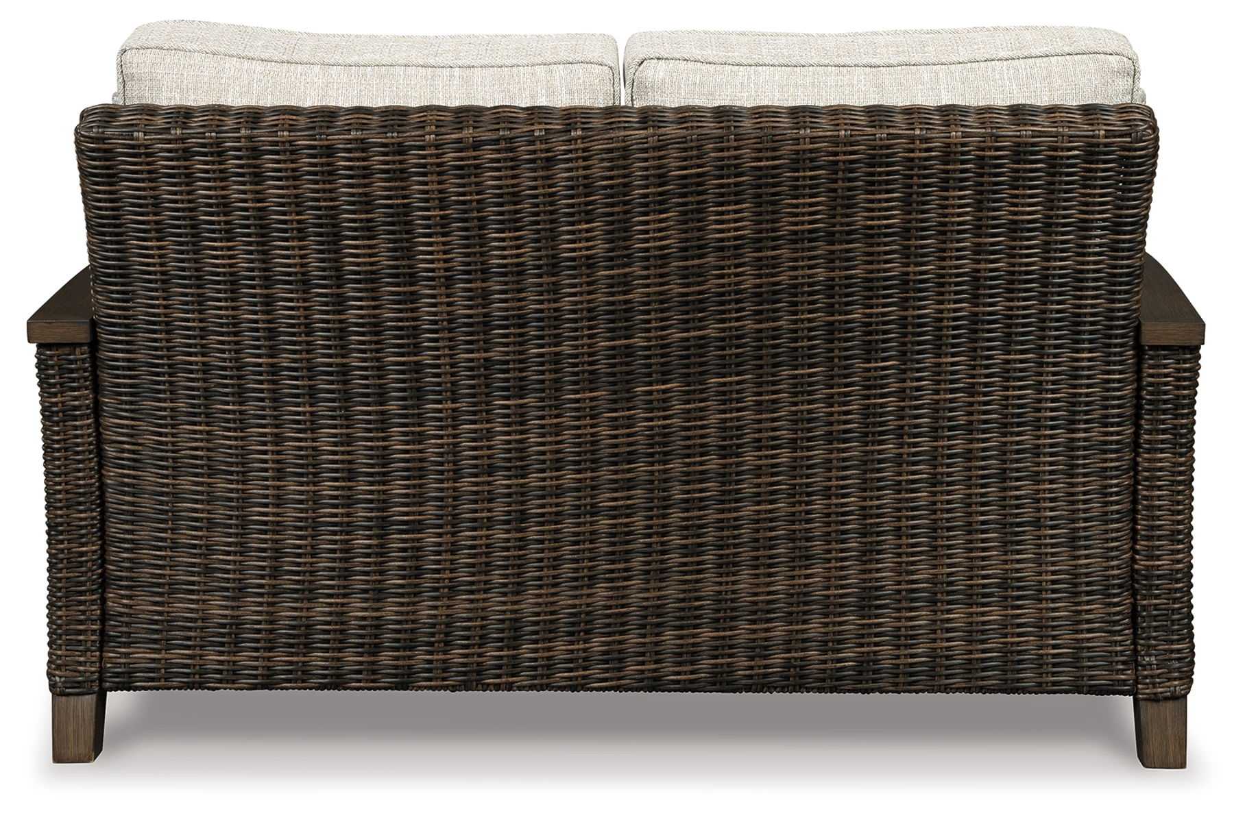 Paradise Trail - Loveseat w/Cushion - Medium Brown - Image 8