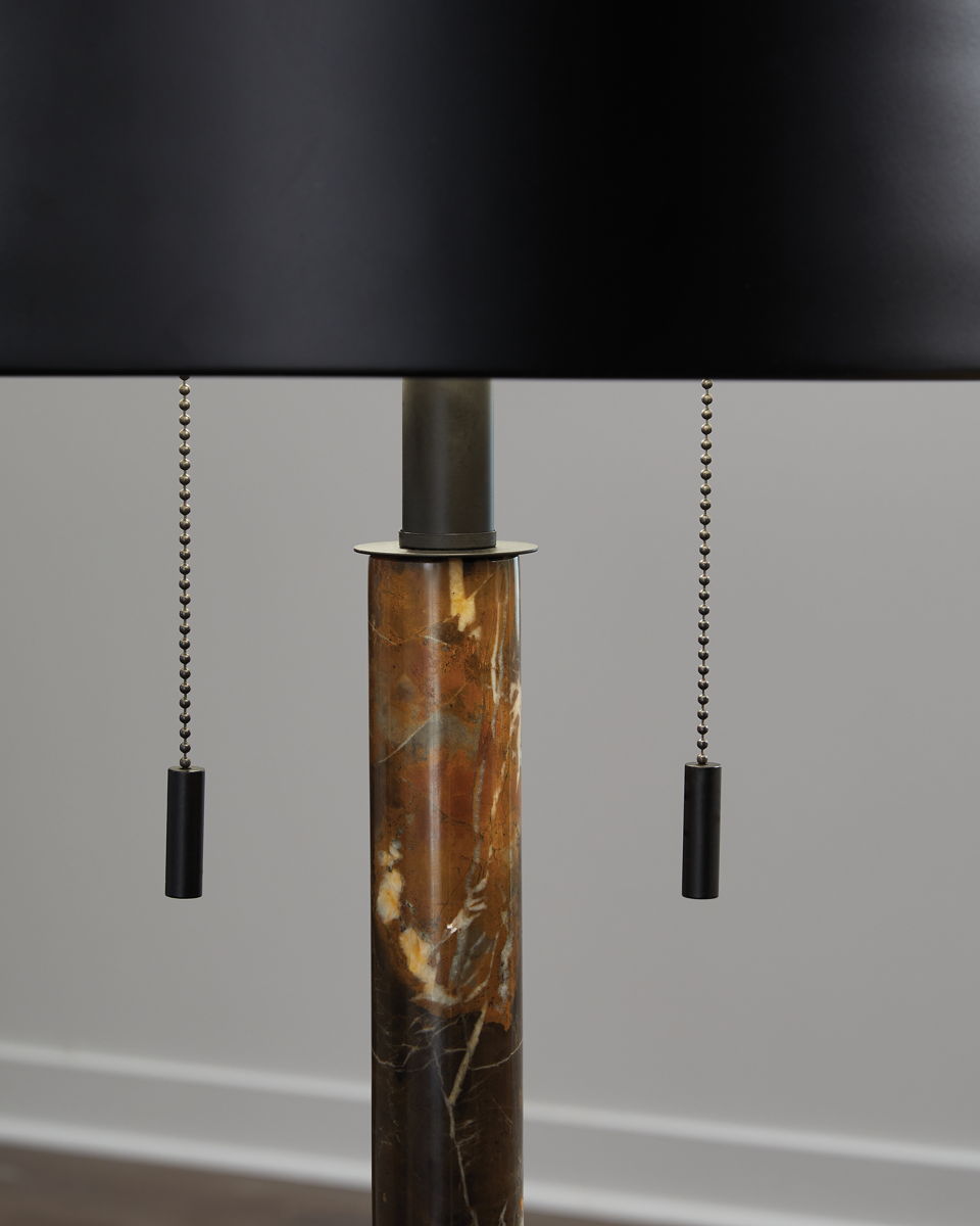 Alanbert - Metal Table Lamp - Brown / Black - Image 3