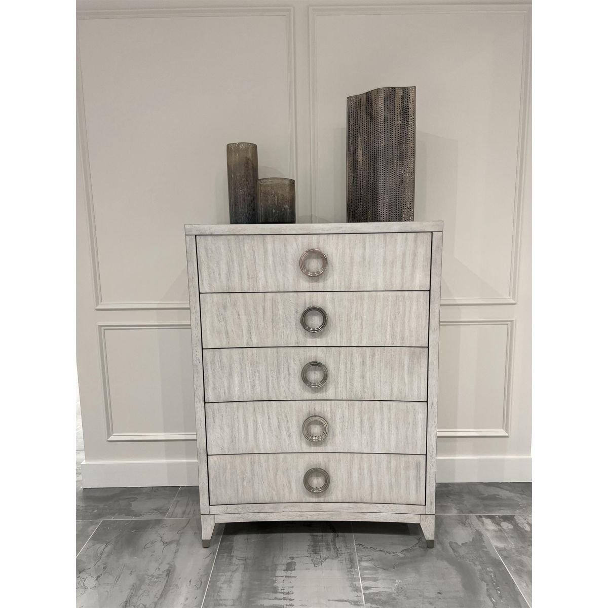 Hepburn - 5 Drawer Chest - White - Image 3