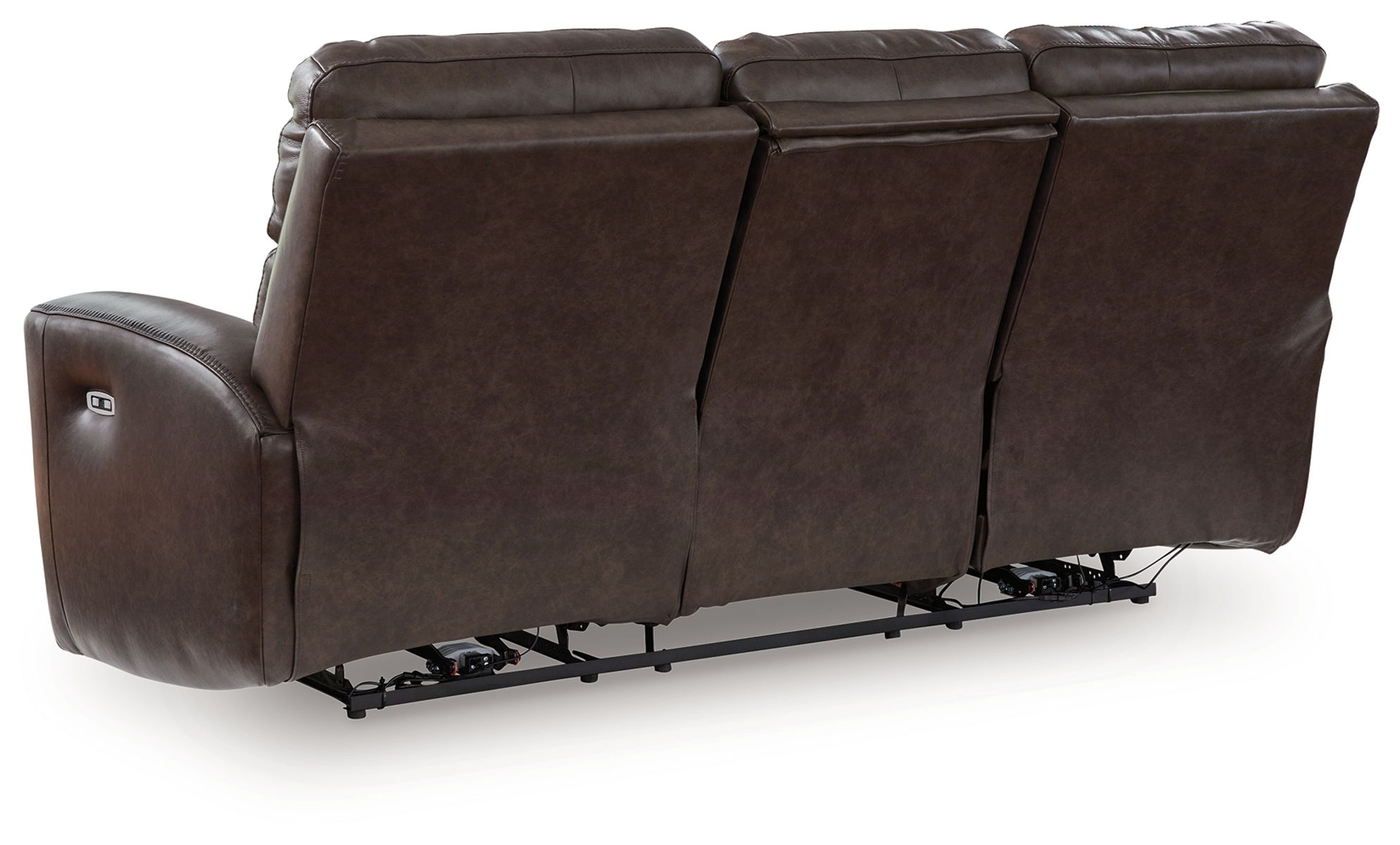Crossplex - Power Reclining Sofa With Adjustable Headrest - Smoke - Image 3