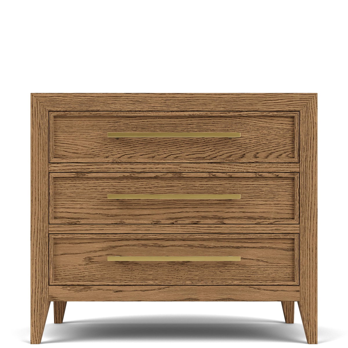 Halbrooke - 3 Drawer Nightstand - Light Brown