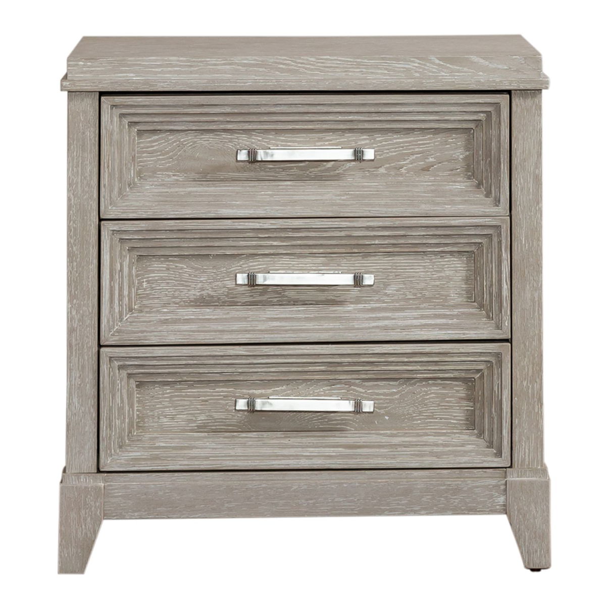 Belmar - 3 Drawer Nightstand - Washed Taupe - Image 3