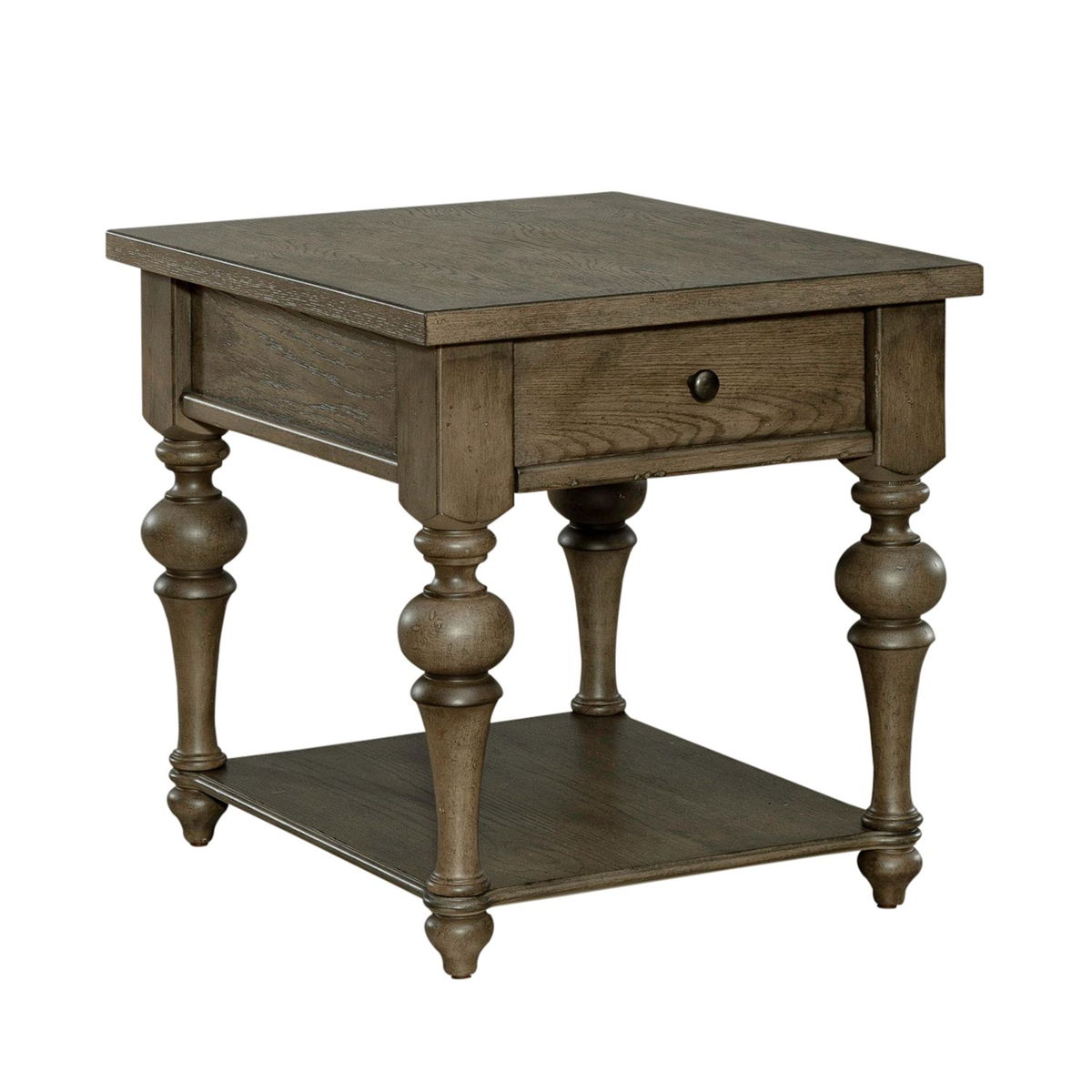 Americana Farmhouse - Drawer End Table - Dusty Taupe - Image 6