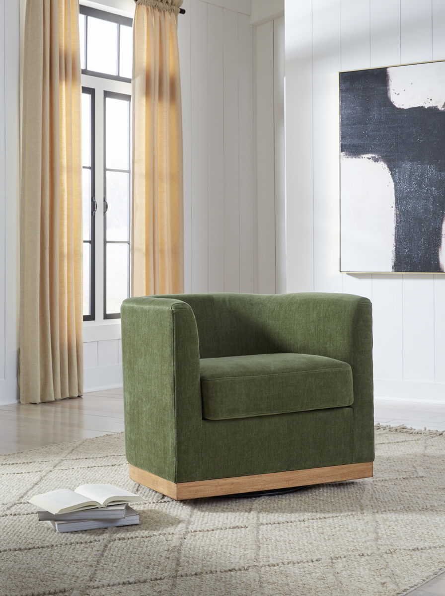 Jersonlow - Swivel Chair - Forest Green - Image 5