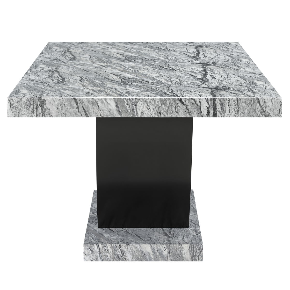 Lyra - Dining Table Top & Base - Gray - Image 3