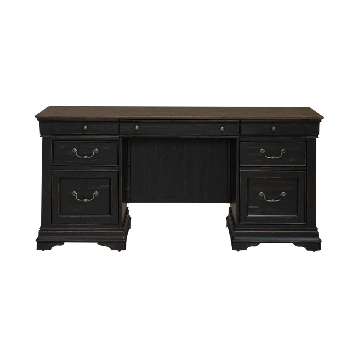 Meritage - Jr Executive Credenza - Aged Charcoal - Image 3