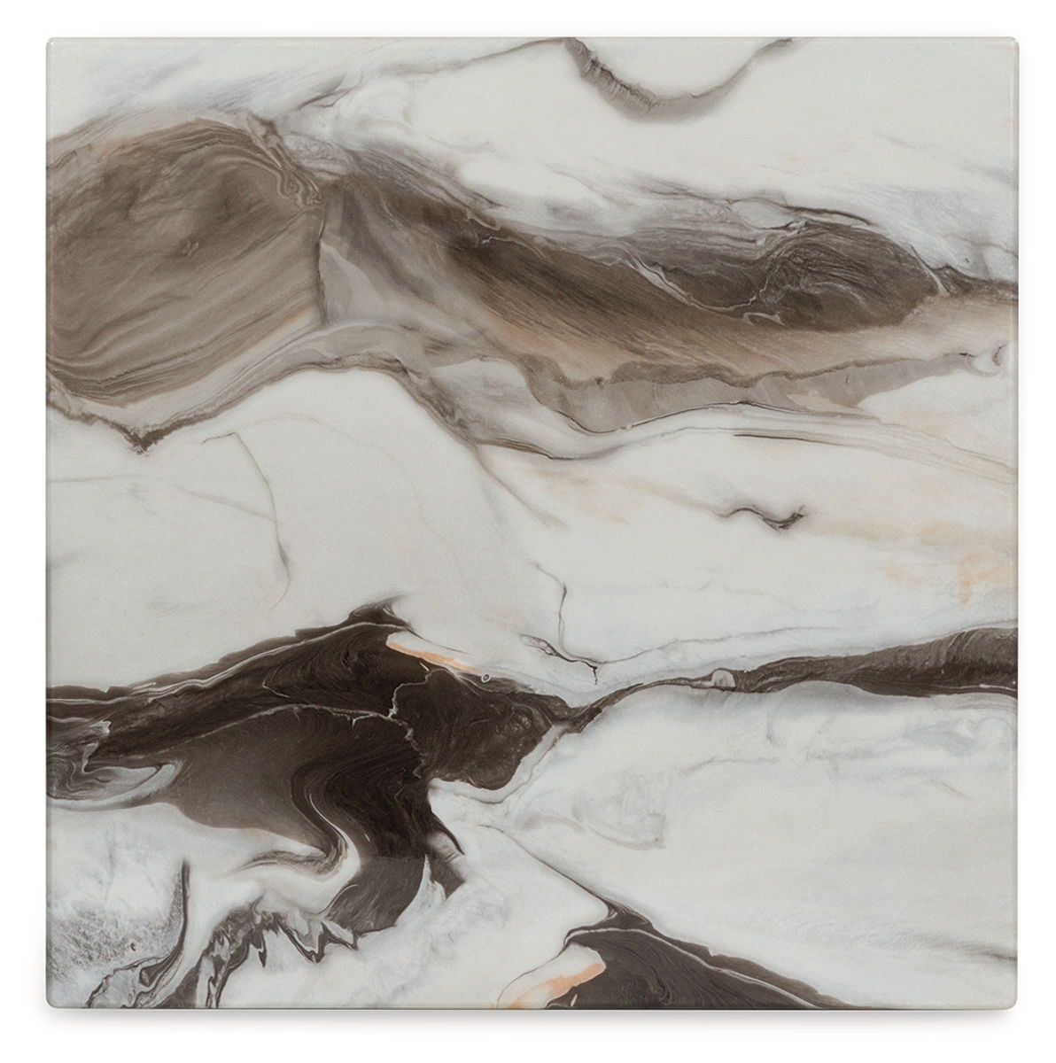 Cendill - Occasional Table Set (Set of 3) - Dark Brown / White / Black - Image 5