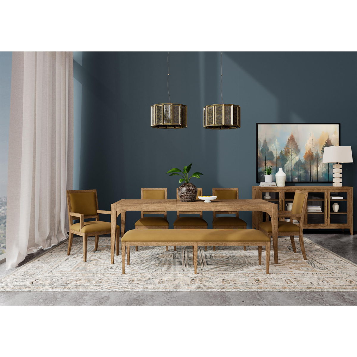 Halbrooke - Upholstered Back Arm Chair (Set of 2) - Light Brown - Image 2