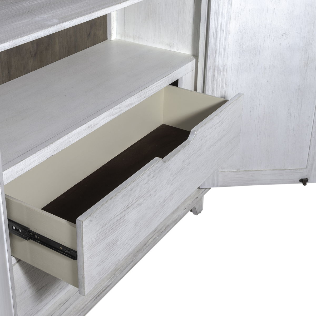 River Place - Armoire - Riverstone White & Tobacco - Image 8