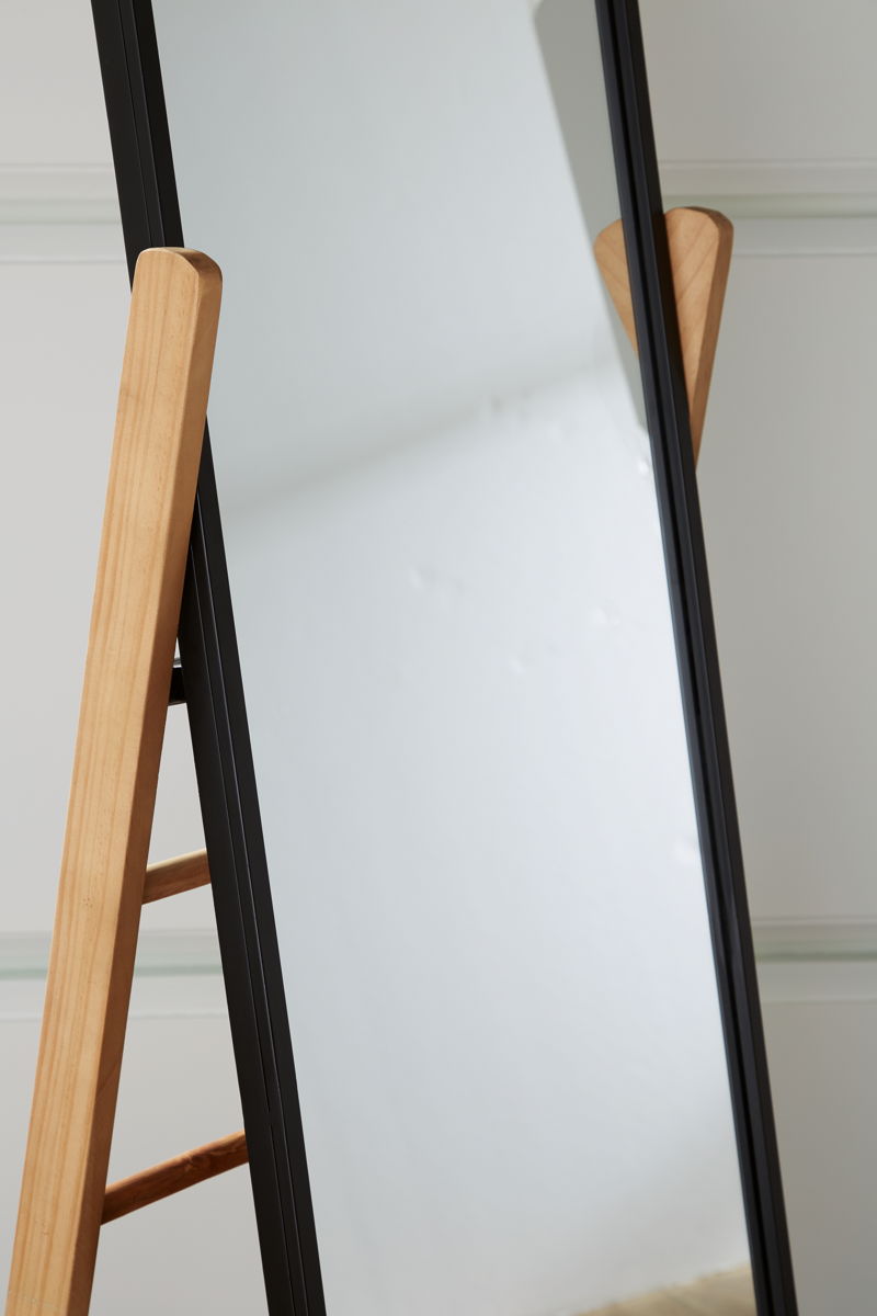Bronick - Floor Mirror - Black / Brown - Image 3
