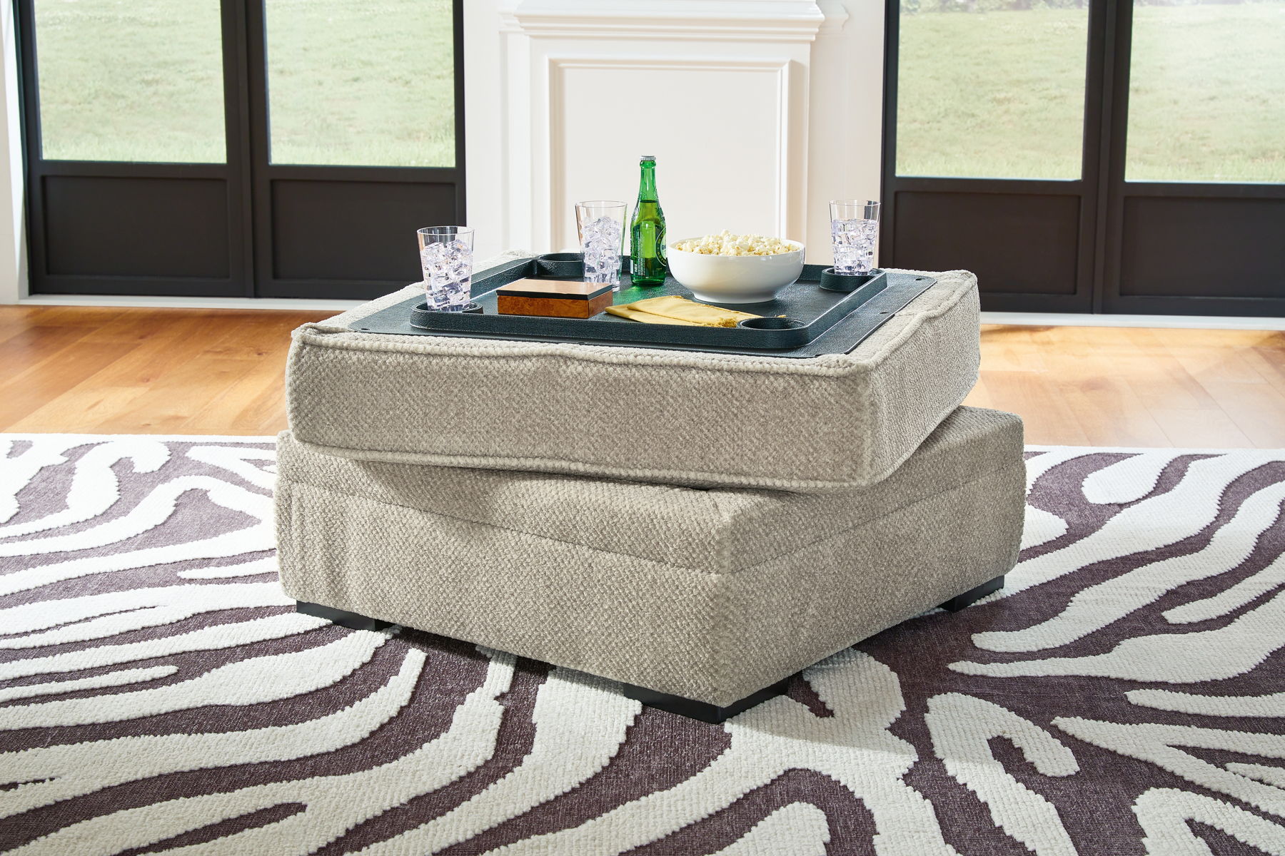 Calnita - Ottoman With Storage - Sisal - Image 7