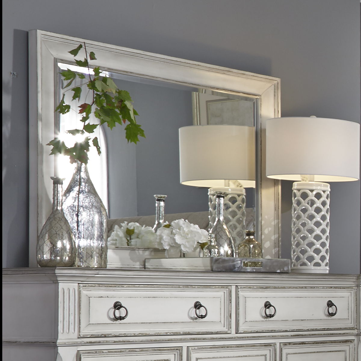Abbey Park - Mirror - Antique White