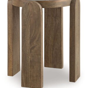 Gavrilley - Accent Table - Gray / White / Brown