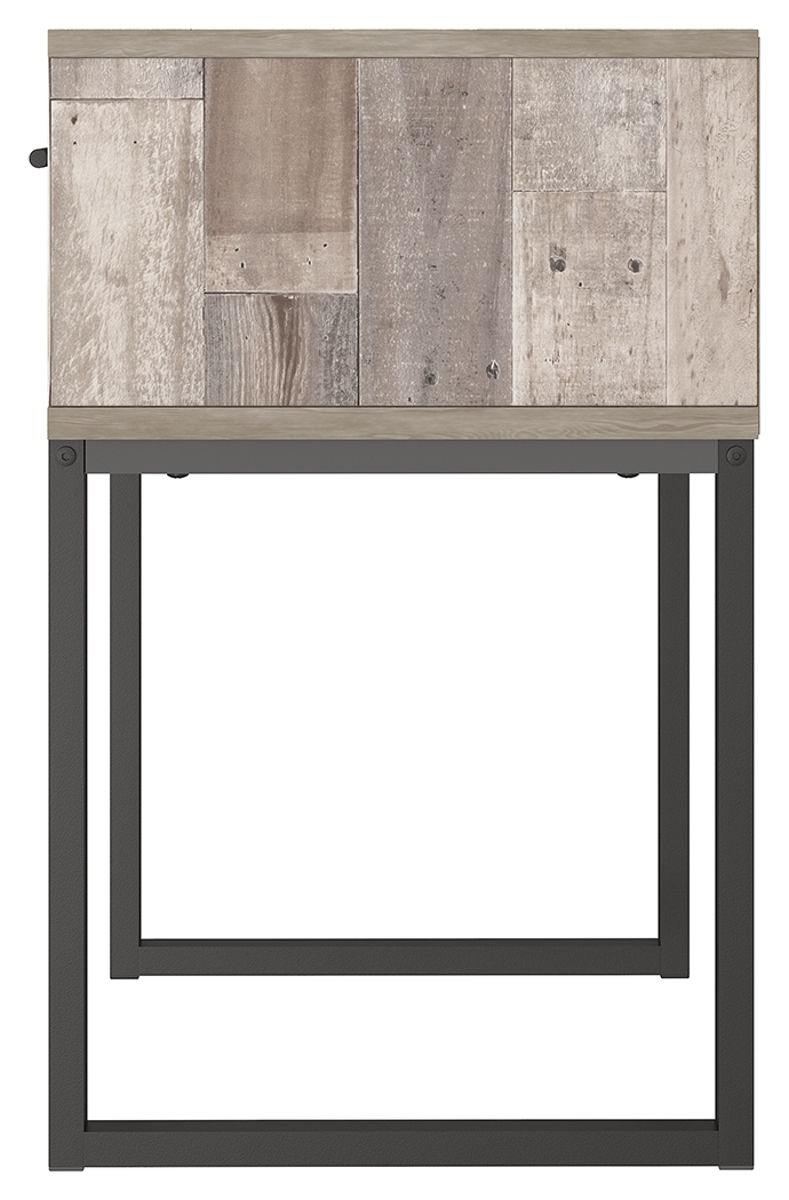 Neilsville - One Drawer Night Stand - Vinyl-Wrapped - Whitewash - Image 2