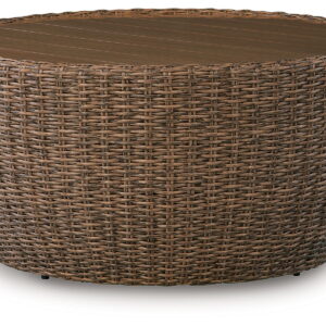 Double Point - Round Cocktail Table - Beige