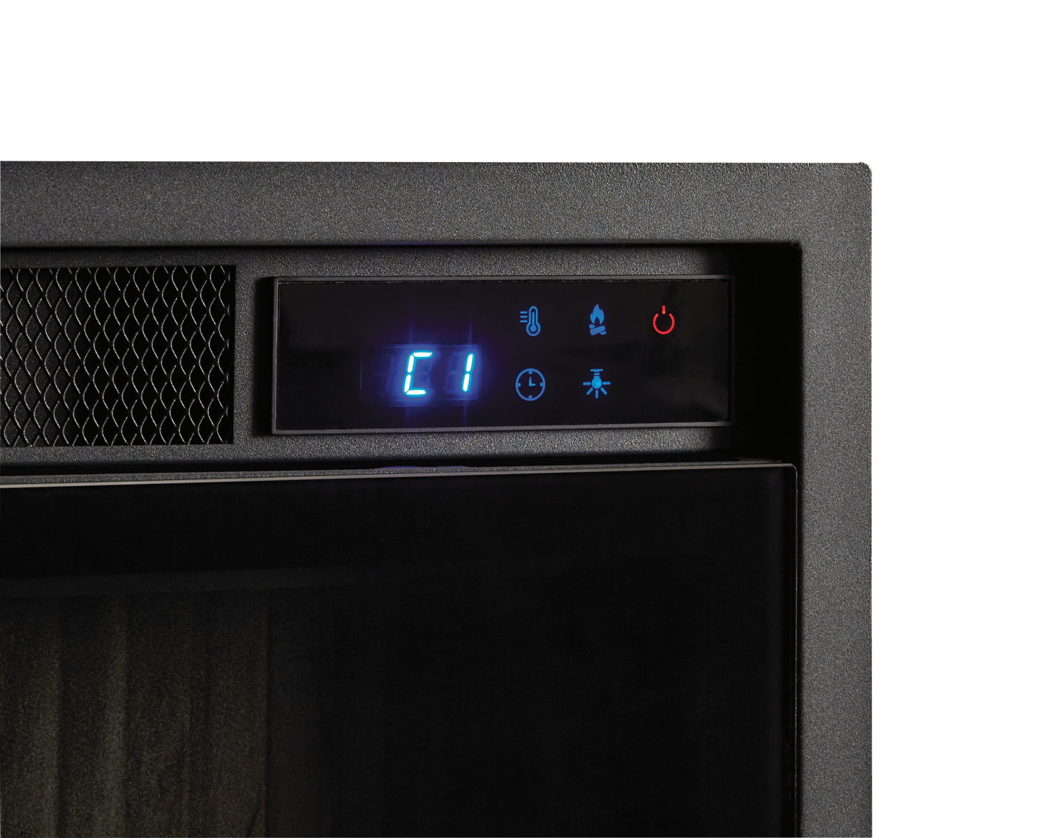 Entertainment Accessories - Fireplace Insert With Faux Birch Log Set - Black - Image 13