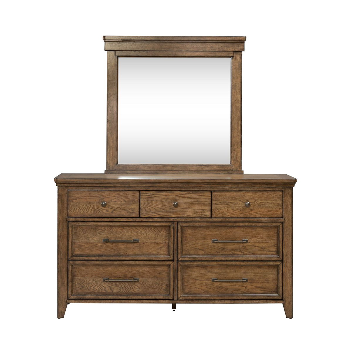 Carolina Park - Dresser & Mirror - Amber Brown - Image 6